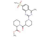 methyl 1-({1-[4-methyl-7-(methylsulfonyl)-2-quinazolinyl]-3-piperidinyl}carbonyl)-2-piperidinecarboxylate
