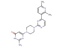 2-amino-6-{4-[4-(2,6-dimethylpyridin-3-yl)pyrimidin-2-yl]piperazin-1-yl}pyrimidin-4(3H)-one