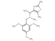 1-(2,5-dimethyl-1,3-thiazol-4-yl)-N-methyl-N-(2,4,6-trimethoxybenzyl)ethanamine