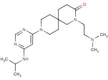 2-[2-(dimethylamino)ethyl]-9-[6-(isopropylamino)pyrimidin-4-yl]-2,9-diazaspiro[5.5]undecan-3-one
