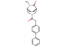 (1S*,5R*)-3-(4-biphenylylacetyl)-6-methyl-3,6-diazabicyclo[3.2.2]nonan-7-one