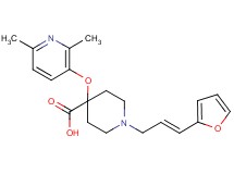 4-[(2,6-dimethylpyridin-3-yl)oxy]-1-[(2E)-3-(2-furyl)prop-2-en-1-yl]piperidine-4-carboxylic acid