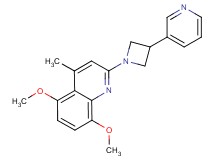 5,8-dimethoxy-4-methyl-2-[3-(3-pyridinyl)-1-azetidinyl]quinoline