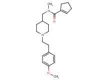 N-({1-[2-(4-methoxyphenyl)ethyl]-4-piperidinyl}methyl)-N-methyl-1-cyclopentene-1-carboxamide