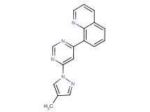 8-[6-(4-methyl-1H-pyrazol-1-yl)-4-pyrimidinyl]quinoline