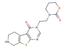 3-[2-(2-oxo-1,3-oxazinan-3-yl)ethyl]-5,6,7,8-tetrahydropyrido[4',3':4,5]thieno[2,3-d]pyrimidin-4(3H)-one hydrochloride