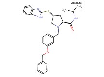 (4S)-4-(1H-benzimidazol-2-ylthio)-1-[3-(benzyloxy)benzyl]-N-isopropyl-L-prolinamide