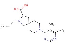 8-(5,6-dimethyl-4-pyrimidinyl)-2-propyl-2,8-diazaspiro[4.5]decane-3-carboxylic acid