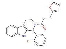 1-(2-fluorophenyl)-2-[3-(2-furyl)propanoyl]-2,3,4,9-tetrahydro-1H-beta-carboline