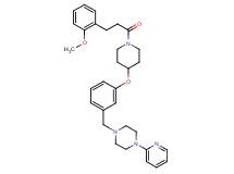 1-[3-({1-[3-(2-methoxyphenyl)propanoyl]-4-piperidinyl}oxy)benzyl]-4-(2-pyridinyl)piperazine