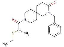 2-benzyl-9-[2-(ethylthio)propanoyl]-2,9-diazaspiro[5.5]undecan-3-one