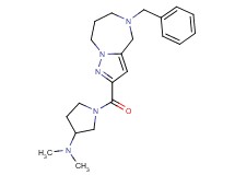 1-[(5-benzyl-5,6,7,8-tetrahydro-4H-pyrazolo[1,5-a][1,4]diazepin-2-yl)carbonyl]-N,N-dimethylpyrrolidin-3-amine