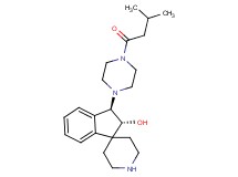 rel-(2R,3R)-3-[4-(3-methylbutanoyl)-1-piperazinyl]-2,3-dihydrospiro[indene-1,4'-piperidin]-2-ol bis(trifluoroacetate) (salt)