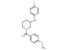 N-(4-fluorophenyl)-1-[4-(methylthio)benzoyl]-3-piperidinamine