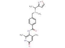 N-(2,4-dimethyl-6-oxo-1,6-dihydropyridin-3-yl)-4-{[(1-isoxazol-3-ylethyl)(methyl)amino]methyl}benzamide