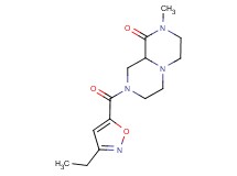 8-[(3-ethylisoxazol-5-yl)carbonyl]-2-methylhexahydro-2H-pyrazino[1,2-a]pyrazin-1(6H)-one