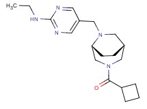 5-{[(1R*,5R*)-3-(cyclobutylcarbonyl)-3,6-diazabicyclo[3.2.2]non-6-yl]methyl}-N-ethyl-2-pyrimidinamine