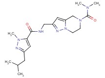 2-({[(3-isobutyl-1-methyl-1H-pyrazol-5-yl)carbonyl]amino}methyl)-N,N-dimethyl-6,7-dihydropyrazolo[1,5-a]pyrazine-5(4H)-carboxamide