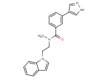 N-[2-(1H-indol-1-yl)ethyl]-N-methyl-3-(1H-pyrazol-4-yl)benzamide