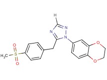 1-(2,3-dihydro-1,4-benzodioxin-6-yl)-5-[4-(methylsulfonyl)benzyl]-1H-1,2,4-triazole