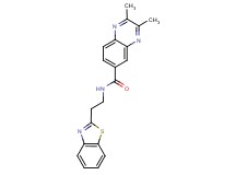 N-[2-(1,3-benzothiazol-2-yl)ethyl]-2,3-dimethyl-6-quinoxalinecarboxamide