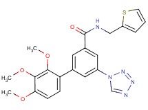 2',3',4'-trimethoxy-5-(1H-tetrazol-1-yl)-N-(2-thienylmethyl)-3-biphenylcarboxamide