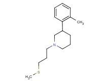 3-(2-methylphenyl)-1-[3-(methylthio)propyl]piperidine