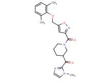 [1-({5-[(2,6-dimethylphenoxy)methyl]-3-isoxazolyl}carbonyl)-3-piperidinyl](1-methyl-1H-imidazol-2-yl)methanone