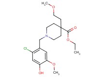 ethyl 1-(2-chloro-4-hydroxy-5-methoxybenzyl)-4-(2-methoxyethyl)-4-piperidinecarboxylate