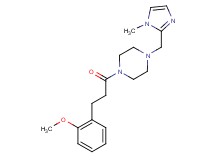 1-[3-(2-methoxyphenyl)propanoyl]-4-[(1-methyl-1H-imidazol-2-yl)methyl]piperazine
