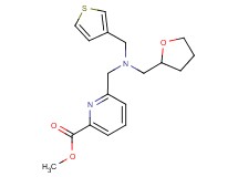 methyl 6-{[(tetrahydrofuran-2-ylmethyl)(3-thienylmethyl)amino]methyl}pyridine-2-carboxylate