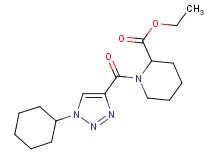 ethyl 1-[(1-cyclohexyl-1H-1,2,3-triazol-4-yl)carbonyl]-2-piperidinecarboxylate