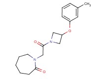 1-{2-[3-(3-methylphenoxy)-1-azetidinyl]-2-oxoethyl}-2-azepanone