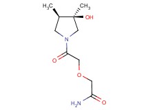 2-{2-[(3R*,4R*)-3-hydroxy-3,4-dimethyl-1-pyrrolidinyl]-2-oxoethoxy}acetamide