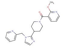 2-methoxy-3-({4-[1-(pyridin-2-ylmethyl)-1H-imidazol-2-yl]piperidin-1-yl}carbonyl)pyridine