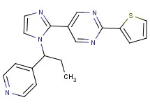 5-[1-(1-pyridin-4-ylpropyl)-1H-imidazol-2-yl]-2-(2-thienyl)pyrimidine