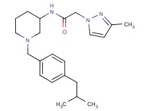 N-[1-(4-isobutylbenzyl)-3-piperidinyl]-2-(3-methyl-1H-pyrazol-1-yl)acetamide