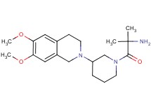 {2-[3-(6,7-dimethoxy-3,4-dihydro-2(1H)-isoquinolinyl)-1-piperidinyl]-1,1-dimethyl-2-oxoethyl}amine dihydrochloride