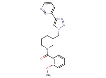 3-(1-{[1-(2-methoxybenzoyl)piperidin-3-yl]methyl}-1H-1,2,3-triazol-4-yl)pyridine
