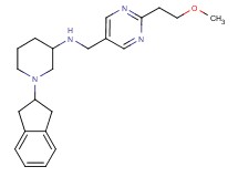1-(2,3-dihydro-1H-inden-2-yl)-N-{[2-(2-methoxyethyl)-5-pyrimidinyl]methyl}-3-piperidinamine