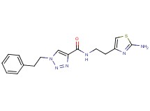 N-[2-(2-amino-1,3-thiazol-4-yl)ethyl]-1-(2-phenylethyl)-1H-1,2,3-triazole-4-carboxamide