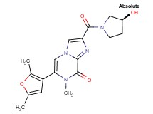 6-(2,5-dimethyl-3-furyl)-2-{[(3S)-3-hydroxypyrrolidin-1-yl]carbonyl}-7-methylimidazo[1,2-a]pyrazin-8(7H)-one
