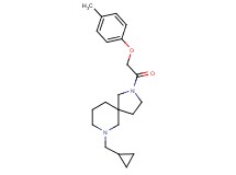 7-(cyclopropylmethyl)-2-[(4-methylphenoxy)acetyl]-2,7-diazaspiro[4.5]decane