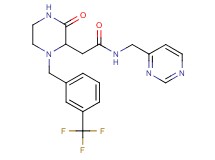 2-{3-oxo-1-[3-(trifluoromethyl)benzyl]-2-piperazinyl}-N-(4-pyrimidinylmethyl)acetamide