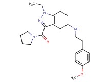 1-ethyl-N-[2-(4-methoxyphenyl)ethyl]-3-(1-pyrrolidinylcarbonyl)-4,5,6,7-tetrahydro-1H-indazol-5-amine