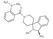 (2R*,3R*)-3-amino-1'-[2-(dimethylamino)benzoyl]-2,3-dihydrospiro[indene-1,4'-piperidin]-2-ol