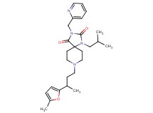 1-isobutyl-8-[3-(5-methyl-2-furyl)butyl]-3-(2-pyridinylmethyl)-1,3,8-triazaspiro[4.5]decane-2,4-dione