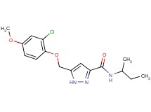 N-(sec-butyl)-5-[(2-chloro-4-methoxyphenoxy)methyl]-1H-pyrazole-3-carboxamide