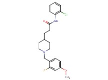 N-(2-chlorophenyl)-3-[1-(2-fluoro-4-methoxybenzyl)-4-piperidinyl]propanamide