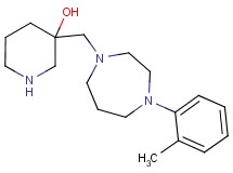 3-{[4-(2-methylphenyl)-1,4-diazepan-1-yl]methyl}-3-piperidinol dihydrochloride